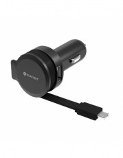PLATINET CAR CHARGER ROLLING CABLE 3.4A Micro USB [44650]